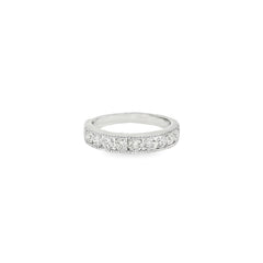 Jai's 14K White Gold 0.7-carat Diamond Semi-pave Ring