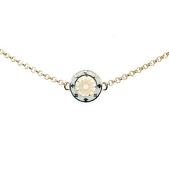 Jai's 14K Yellow Gold Reversible Turquoise & White Sun Anklet