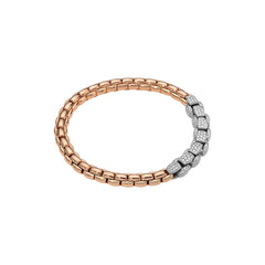 Fope's 18K Rose Gold Eka Flex'it Diamond-link Bracelet