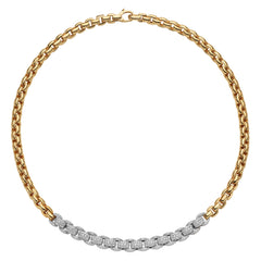 Fope's 18K Yellow Gold Eka Rope Diamond Necklace