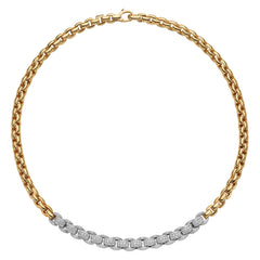 Fope's 18K Yellow Gold Eka Rope Diamond-link Necklace