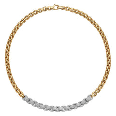 Fope's 18K Yellow Gold Eka Rope Diamond-link Necklace
