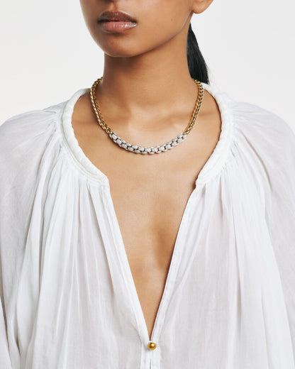 Fope's 18K Yellow Gold Eka Rope Diamond-link Necklace