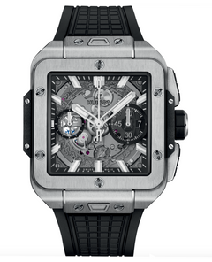Hublot's Square Bang Unico Titanium with Skeleton Dial