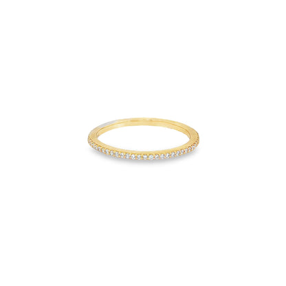 Jai's 14K Yellow Gold 0.2-carat Diamond Eternity Ring