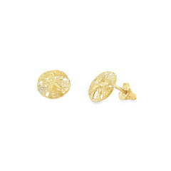 Jai's 14K Yellow Gold Sand Dollar Studs