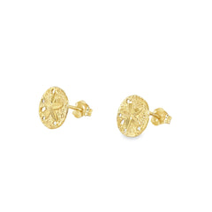 Jai's 14K Yellow Gold Sand Dollar Studs