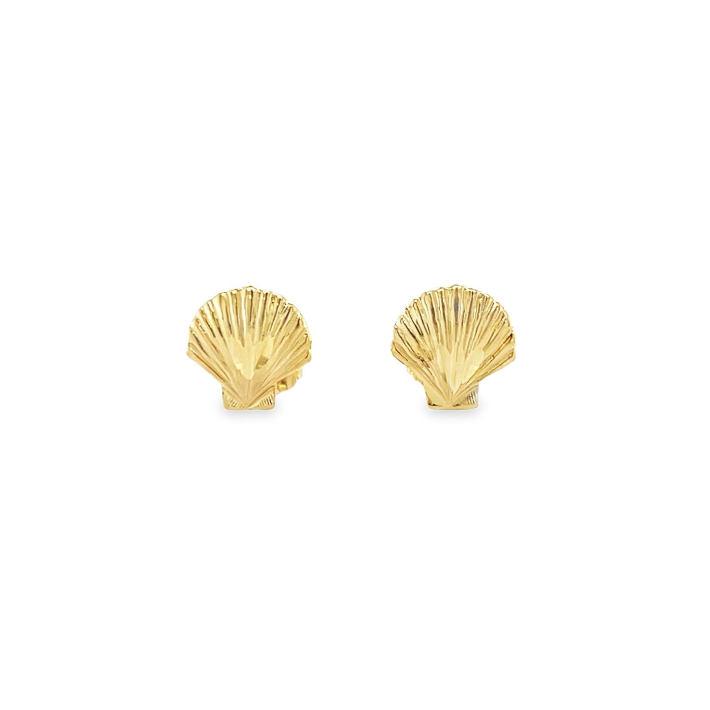 Jai's 14K Yellow Gold Seashell Studs
