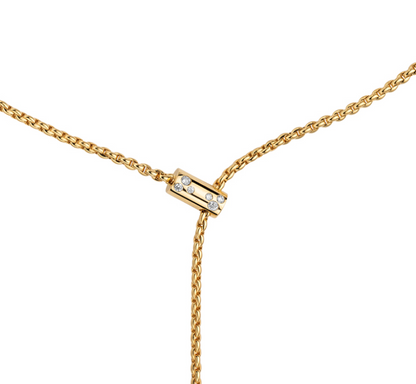Fope's 18K Yellow Gold Aria Diamond Lariat Necklace