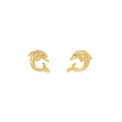 Jai's 14K Yellow Gold Dolphin Studs