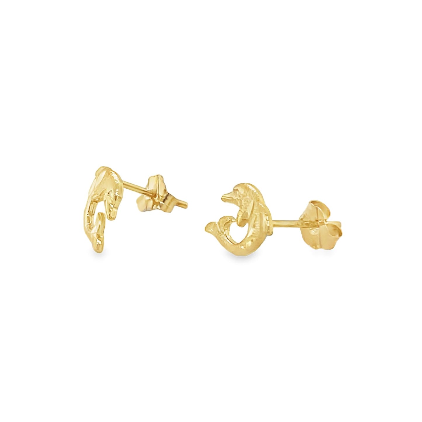 Jai's 14K Yellow Gold Dolphin Studs