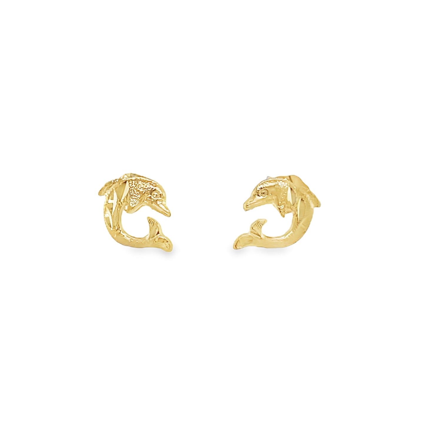 Jai's 14K Yellow Gold Dolphin Studs
