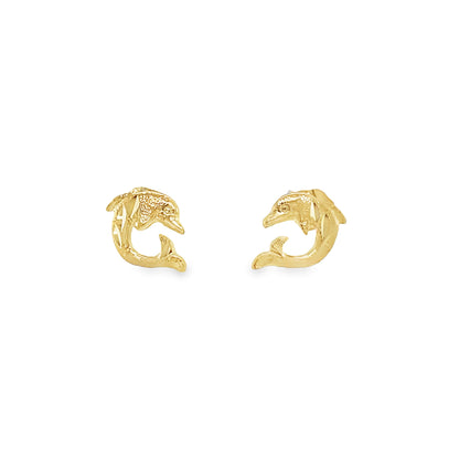 Jai's 14K Yellow Gold Dolphin Studs