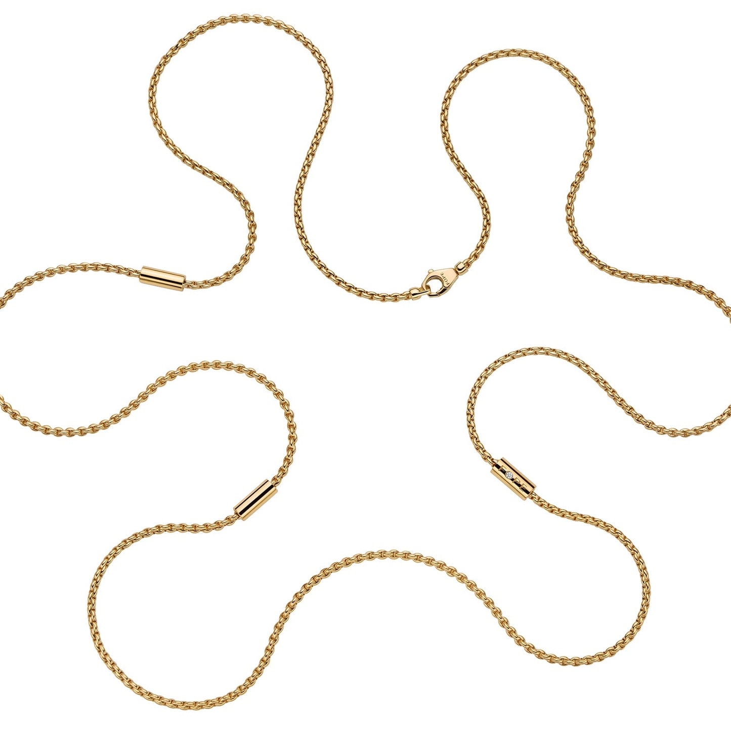 Fope's 18K Yellow Gold Aria Solitaire Diamond Necklace - 16"