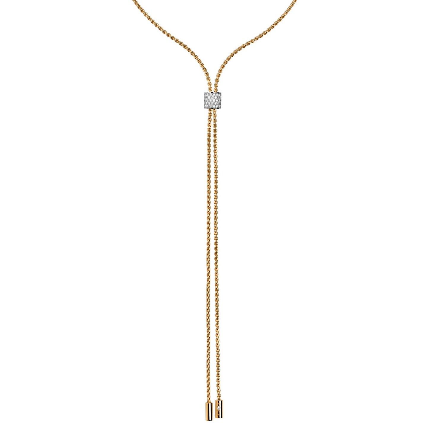 Fope's 18K Yellow Gold Two-strand Aria Rope Diamond Necklace