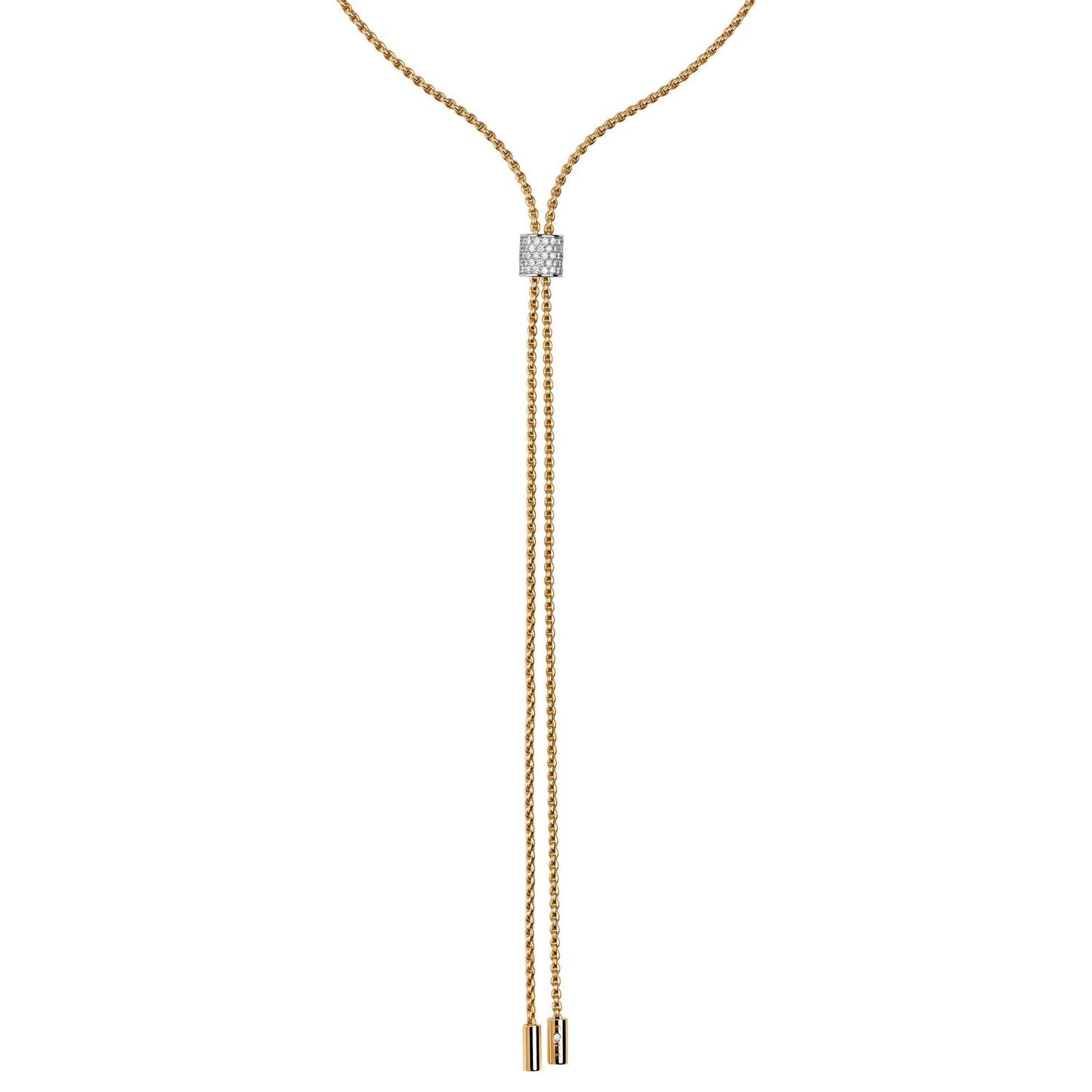 Fope's 18K Yellow Gold Two-strand Aria Rope Diamond Necklace