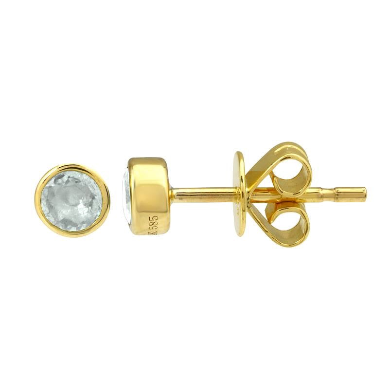 Jai's 14K Yellow Gold 0.3-carat Solitaire Diamond Studs