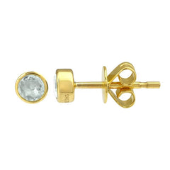 Jai's 14K Yellow Gold 0.3-carat Solitaire Diamond Studs
