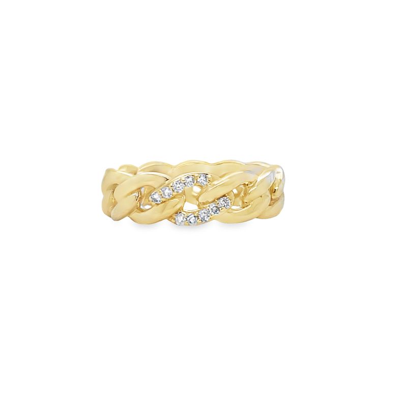 Jai's 14K Yellow Gold Diamond Links Ring