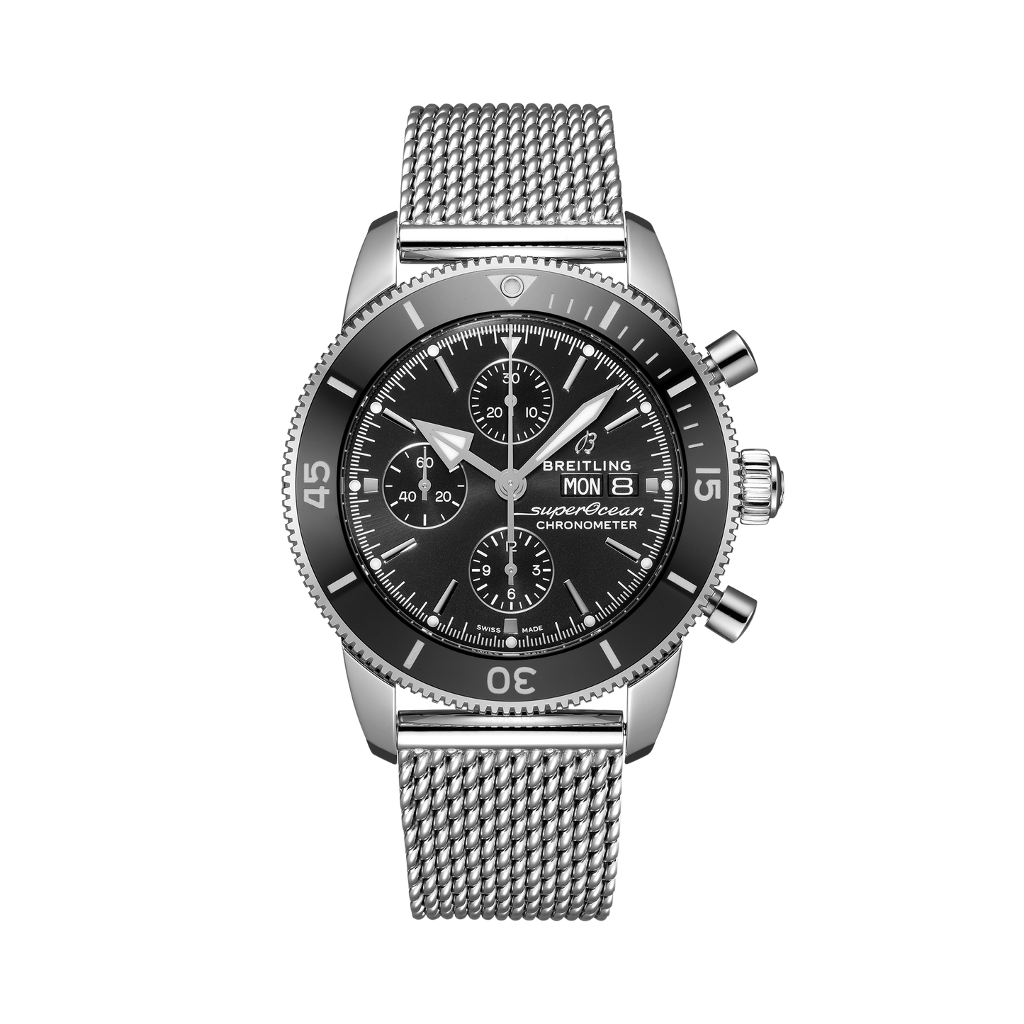 Breitling's Superocean Heritage Chronograph 44 with Black Dial