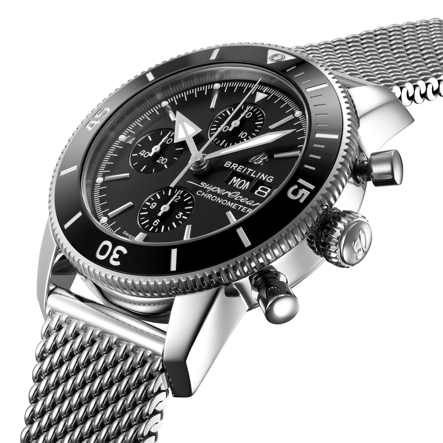 Breitling's Superocean Heritage Chronograph 44 with Black Dial