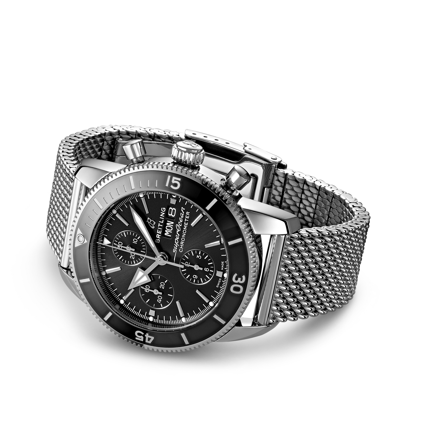 Breitling's Superocean Heritage Chronograph 44 with Black Dial