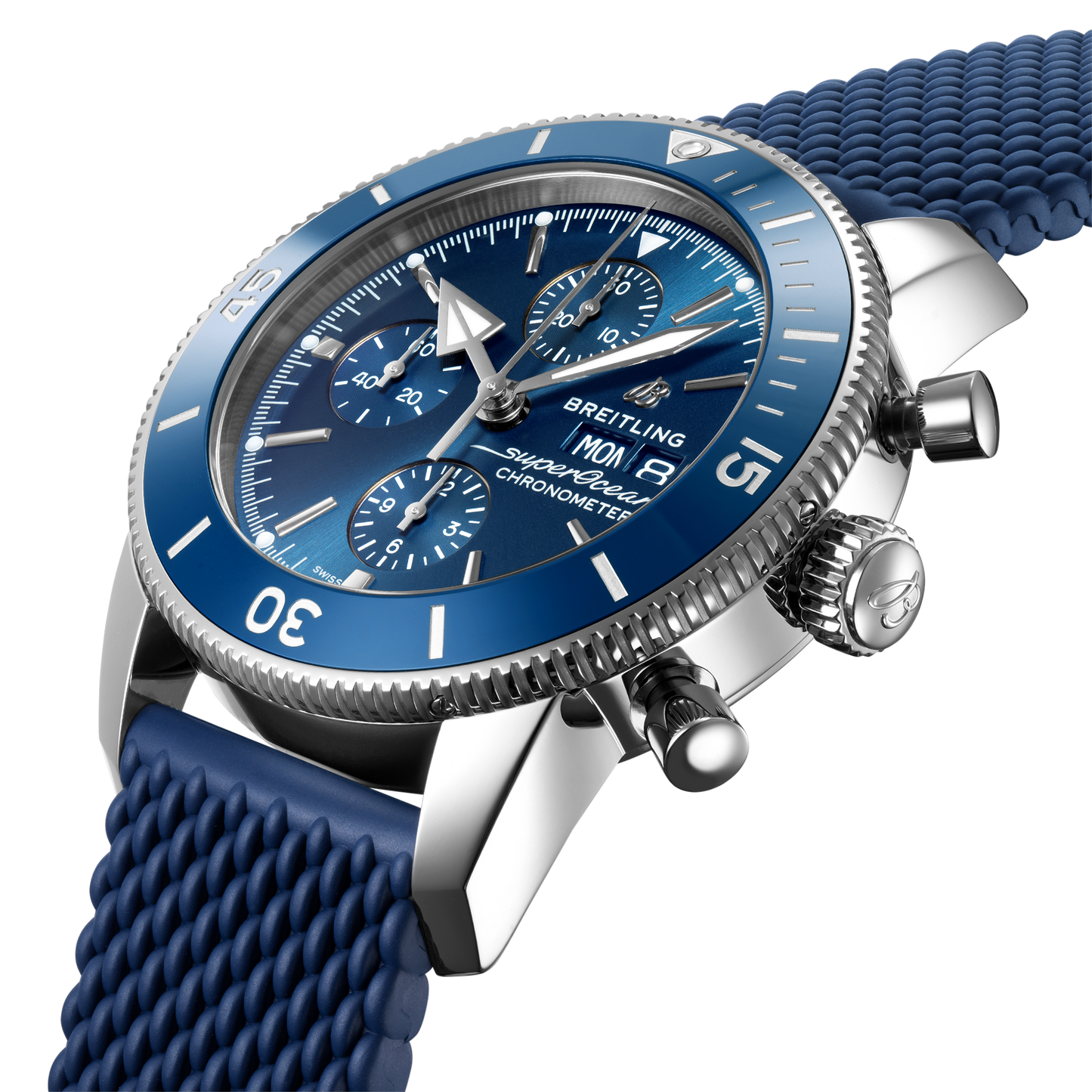 Breitling's Superocean Heritage Chronograph 44 with Blue Dial