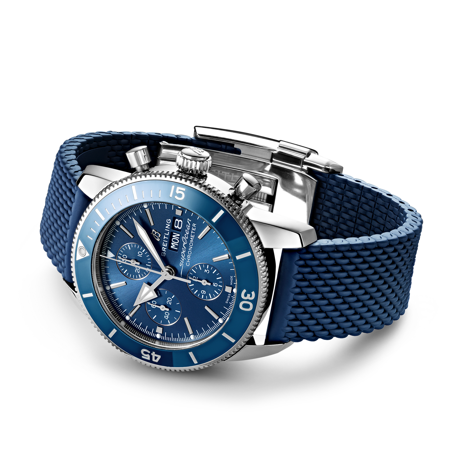 Breitling's Superocean Heritage Chronograph 44 with Blue Dial