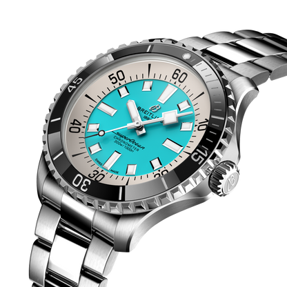 Breitling's Superocean Automatic 44 with Turquoise Dial