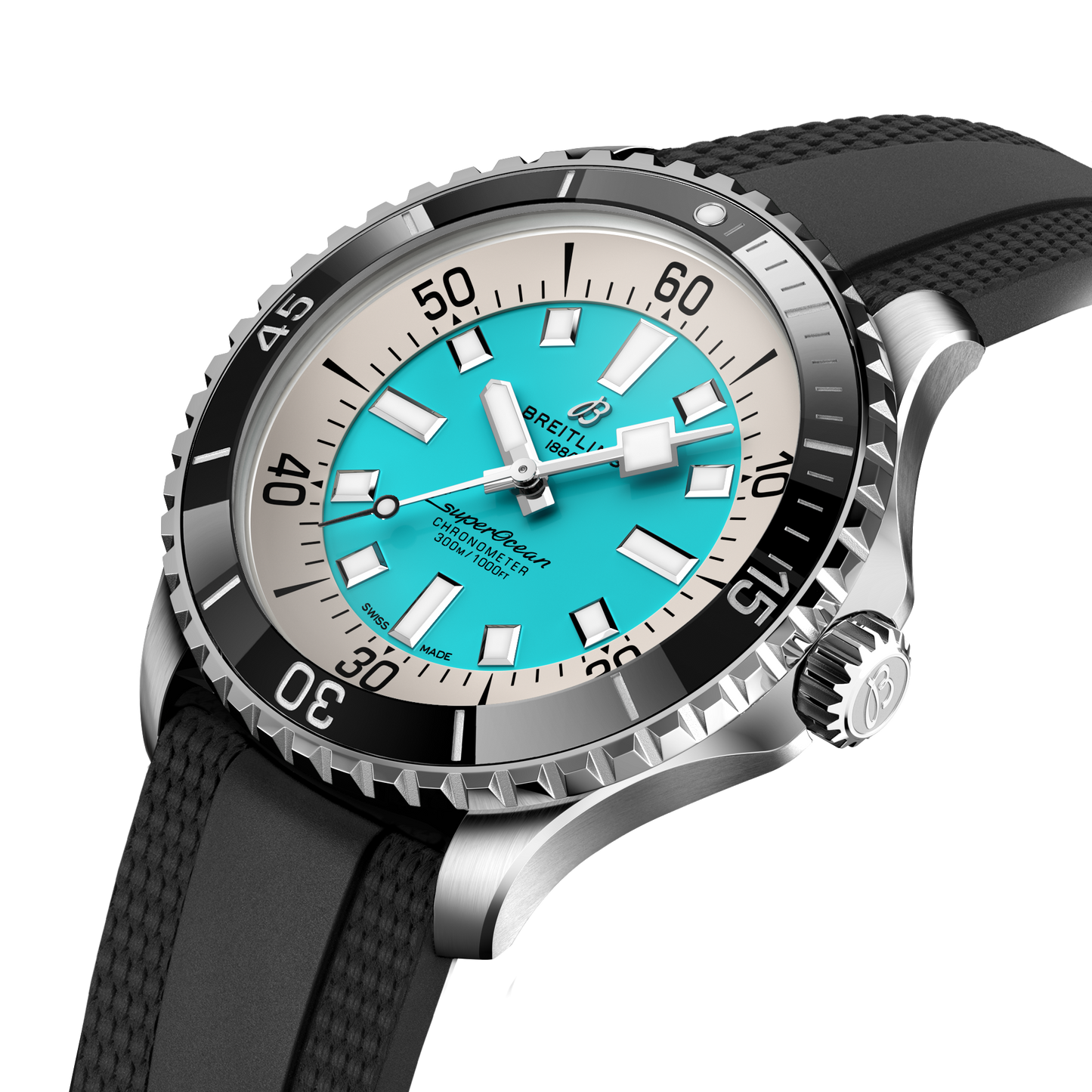 Breitling's Superocean Automatic 44 with Turquoise Dial