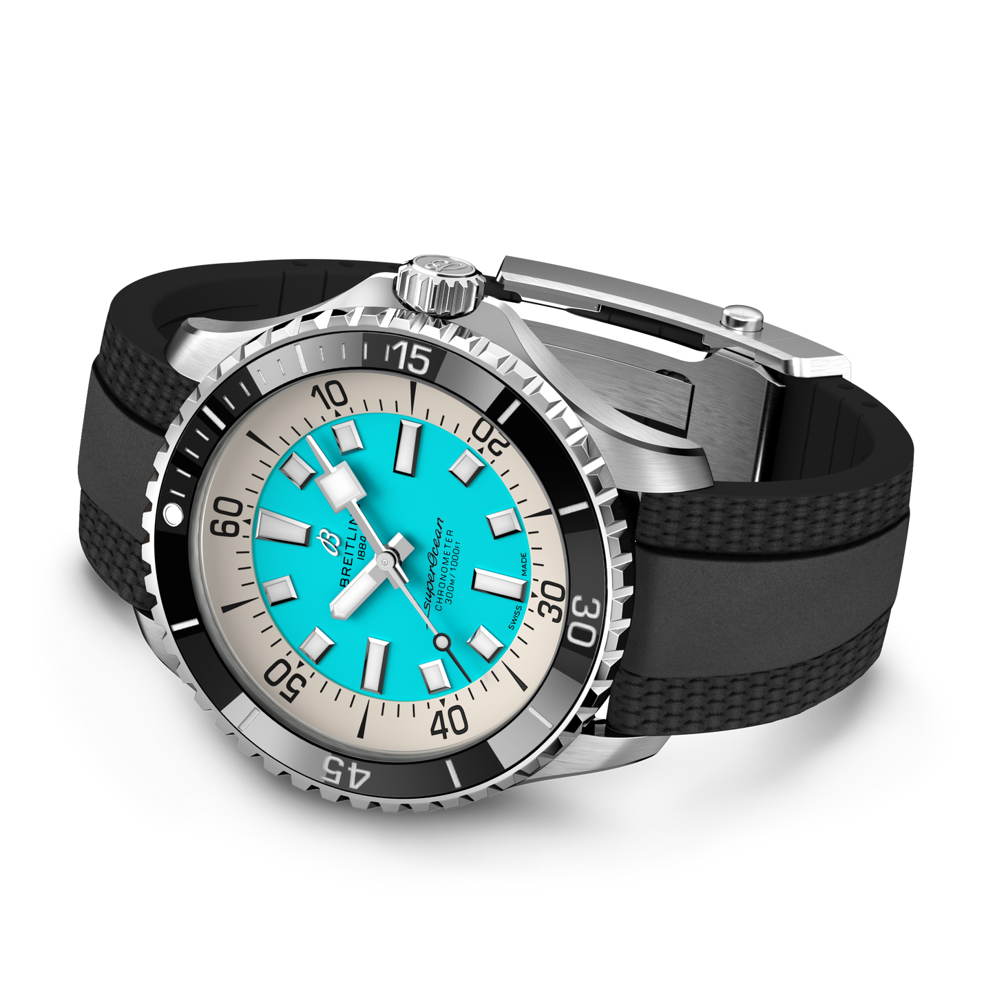 Breitling's Superocean Automatic 44 with Turquoise Dial