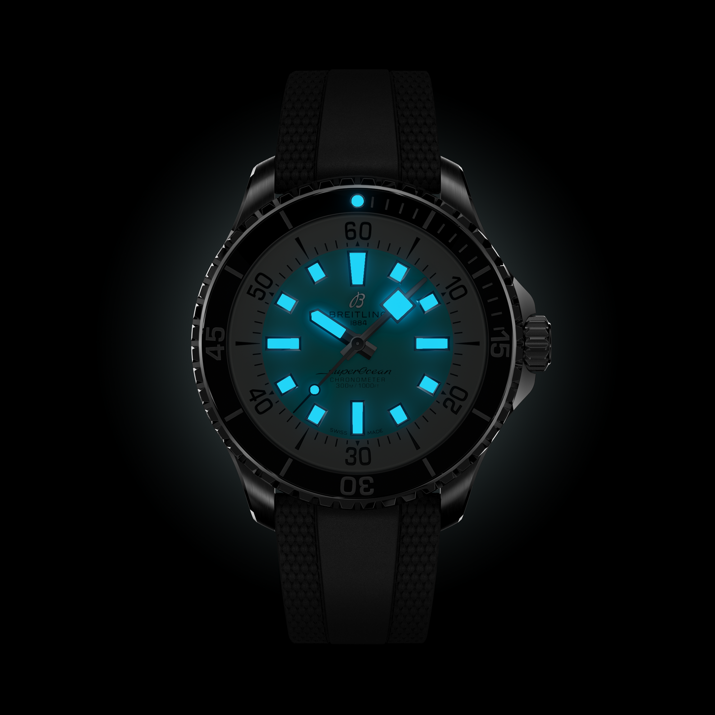 Breitling's Superocean Automatic 44 with Turquoise Dial