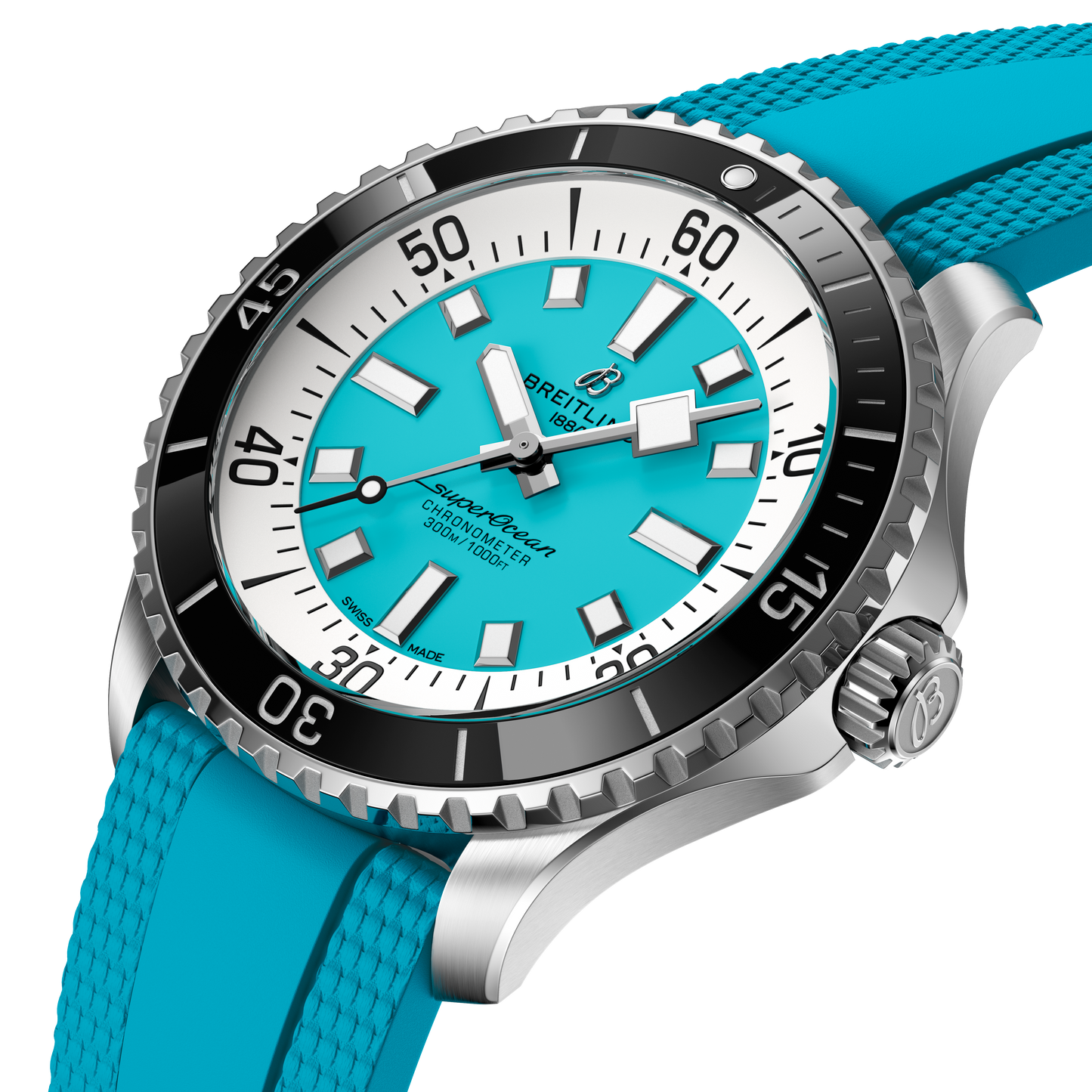 Breitling's Superocean Automatic 44 with Turquoise Dial