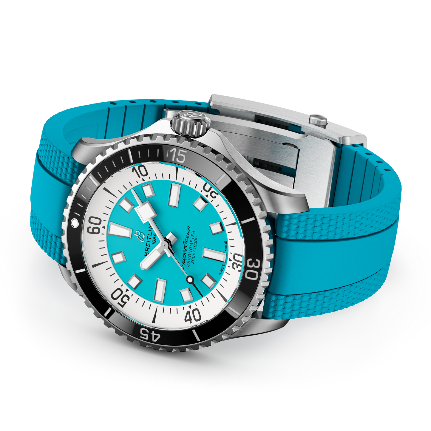 Breitling's Superocean Automatic 44 with Turquoise Dial