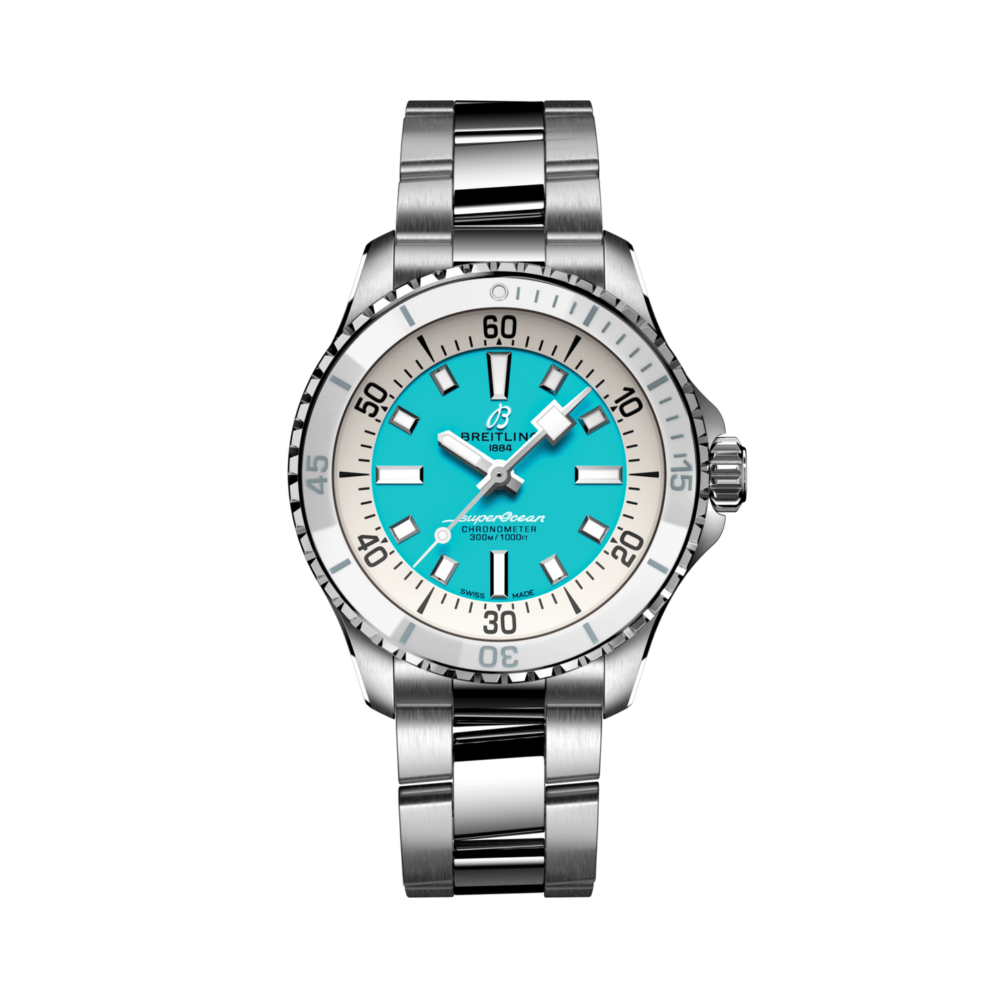 Breitling's Superocean Automatic 36 with Turquoise Dial