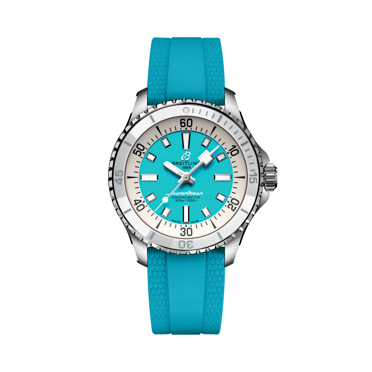 Breitling's Superocean Automatic 36 with Turquoise Dial
