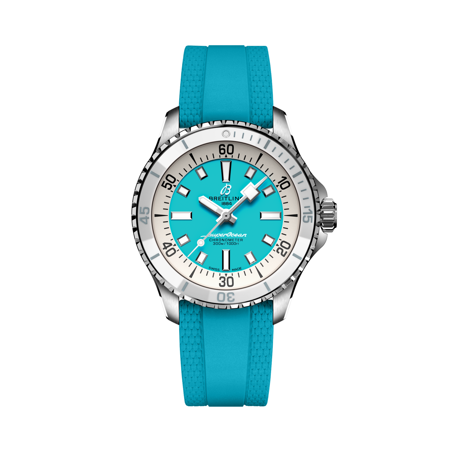 Breitling's Superocean Automatic 36 with Turquoise Dial