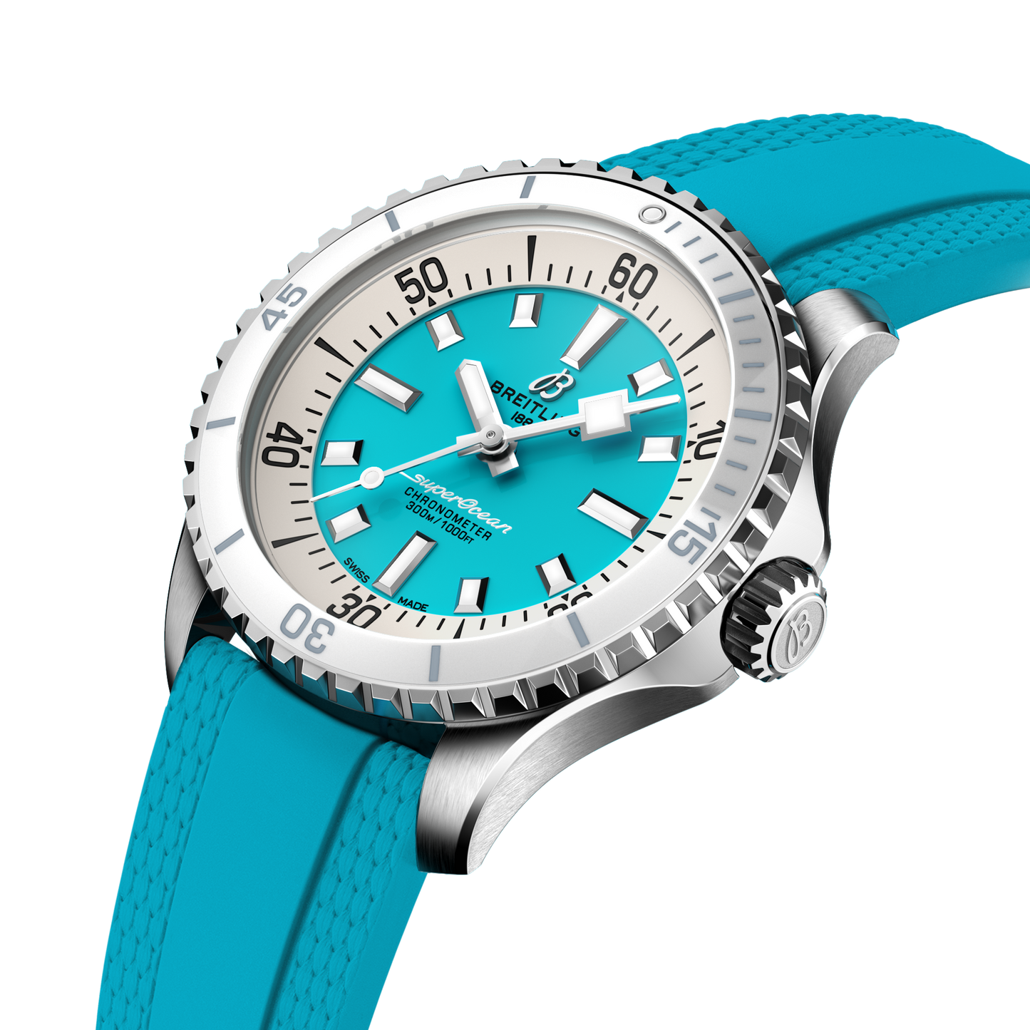 Breitling's Superocean Automatic 36 with Turquoise Dial