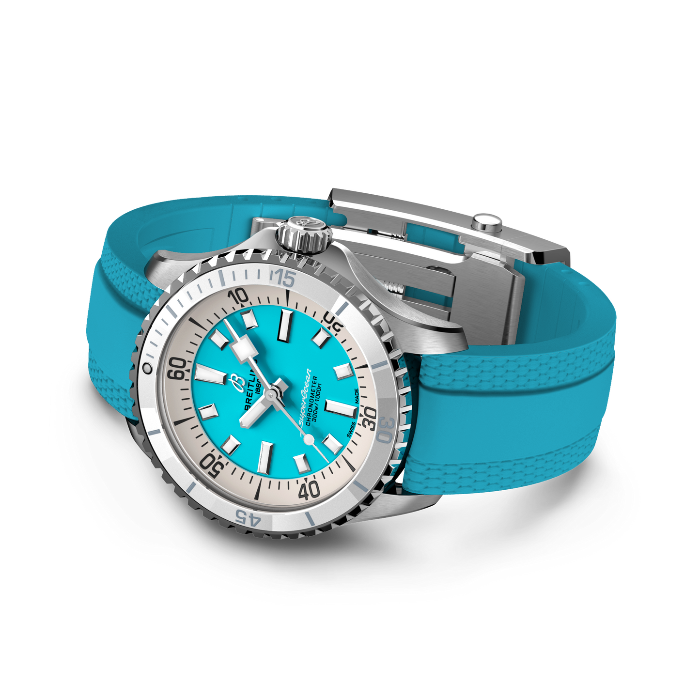 Breitling's Superocean Automatic 36 with Turquoise Dial