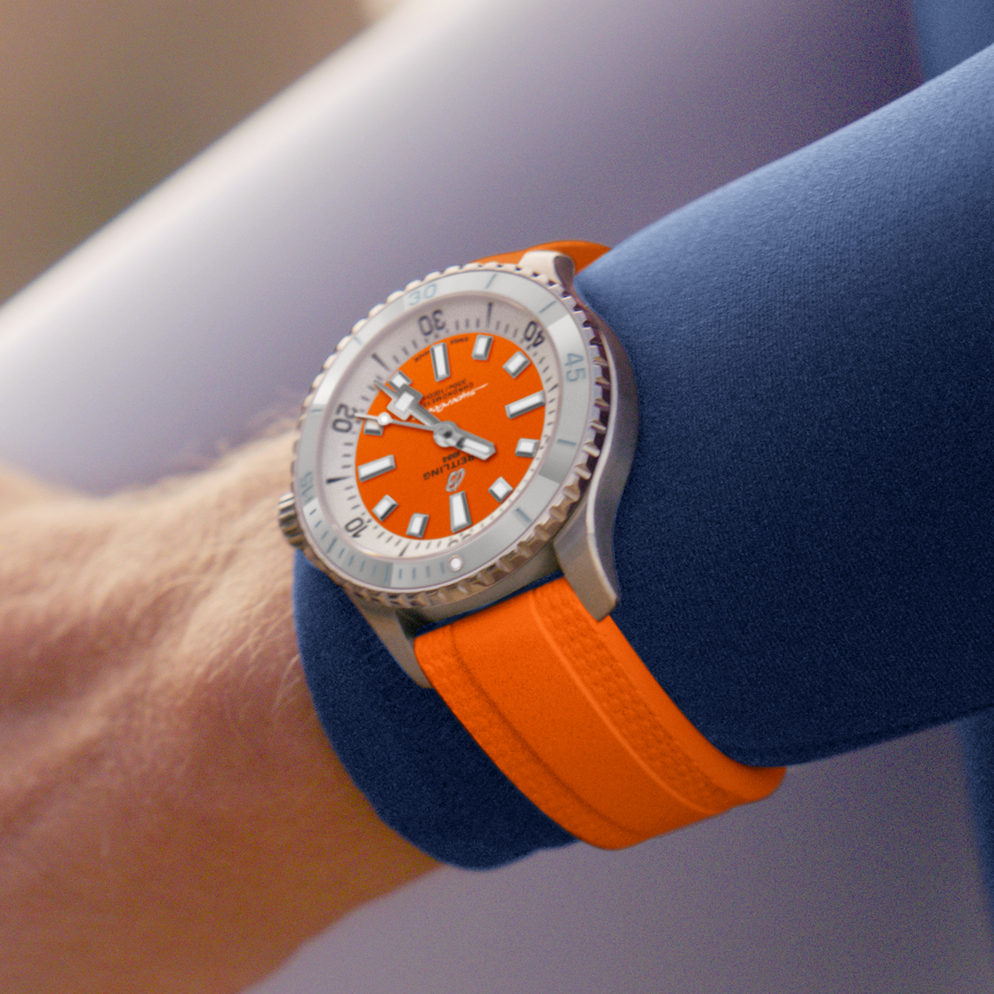 Breitling's Superocean Automatic 36 with Orange Dial