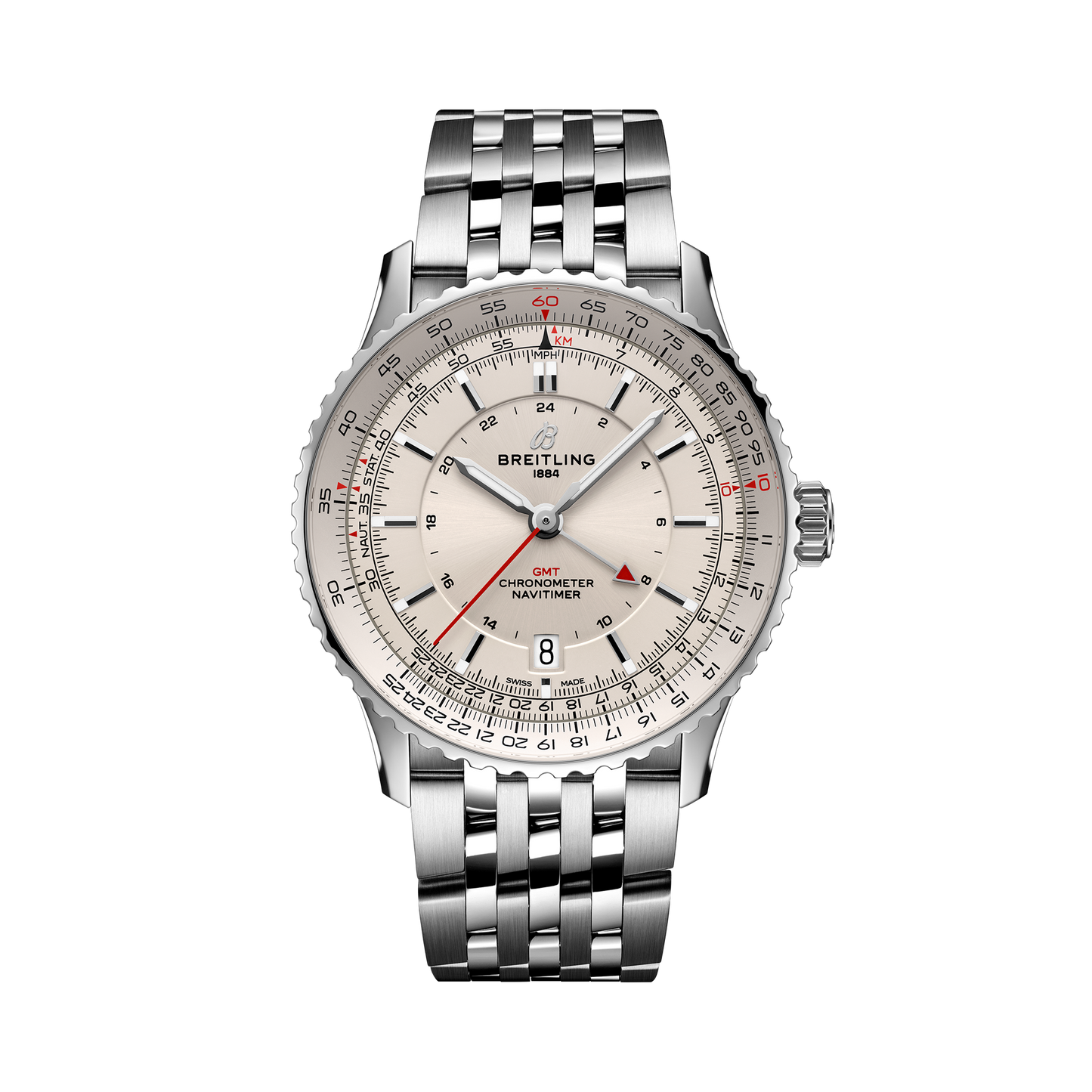 Breitling's Navitimer Automatic GMT 41 with Pink Dial