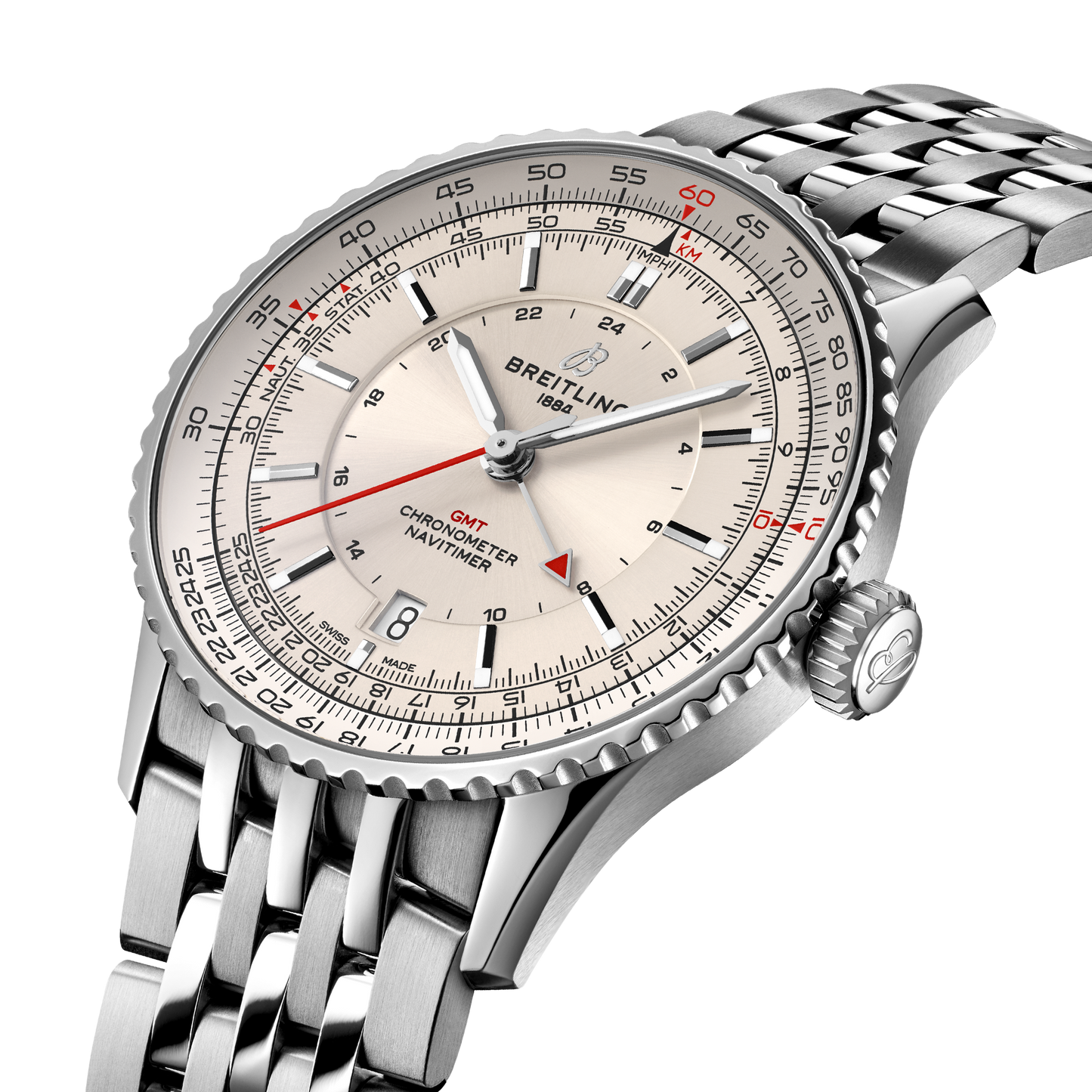 Breitling's Navitimer Automatic GMT 41 with Pink Dial