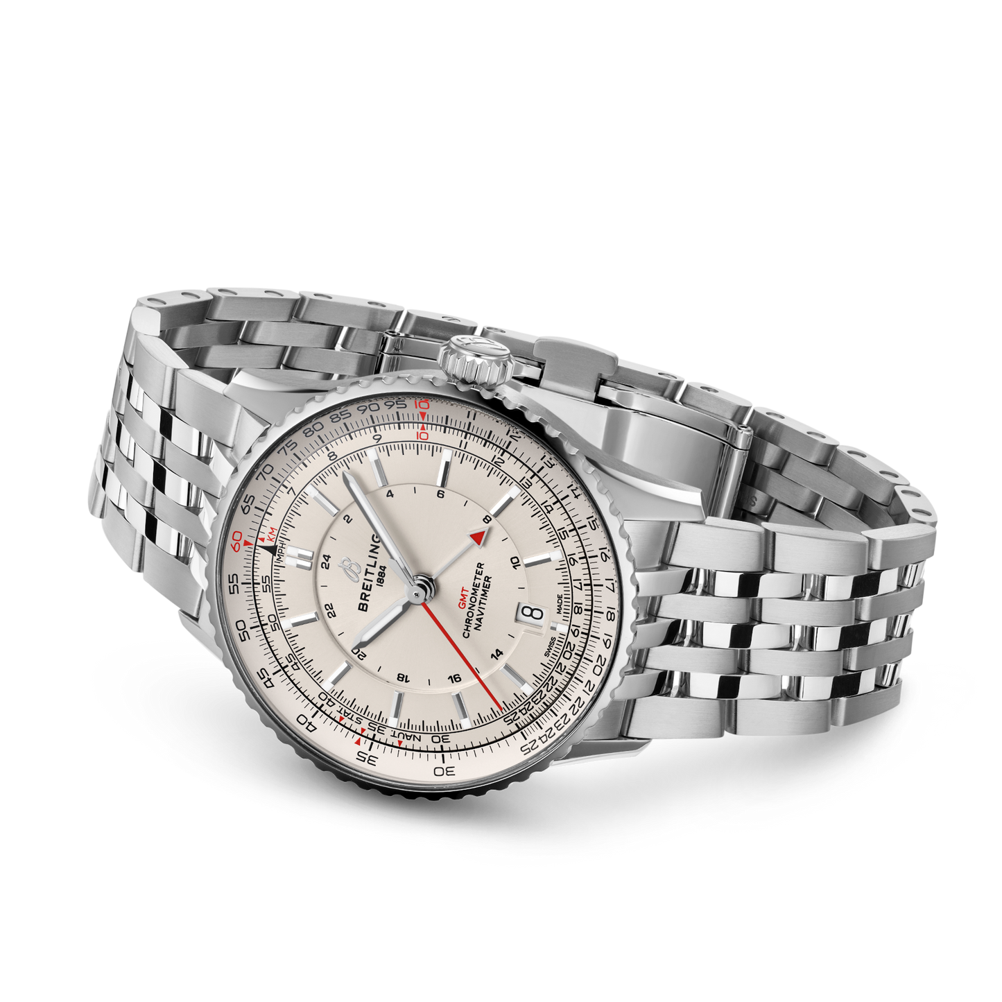 Breitling's Navitimer Automatic GMT 41 with Pink Dial