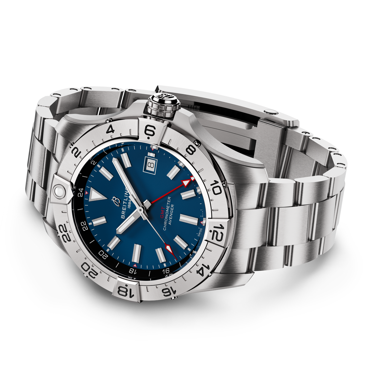 Breitling's Avenger Automatic GMT 44 with Blue Dial