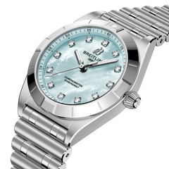 Breitling's Chronomat 28 with Blue Mother-of-Pearl Dial