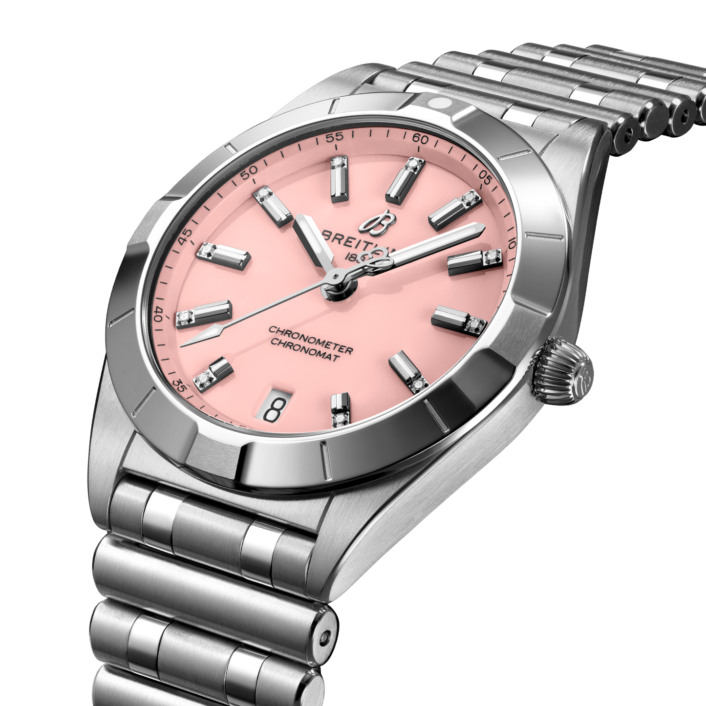 Breitling's Chronomat 32 with Pink Dial