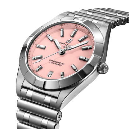 Breitling's Chronomat 32 with Pink Dial