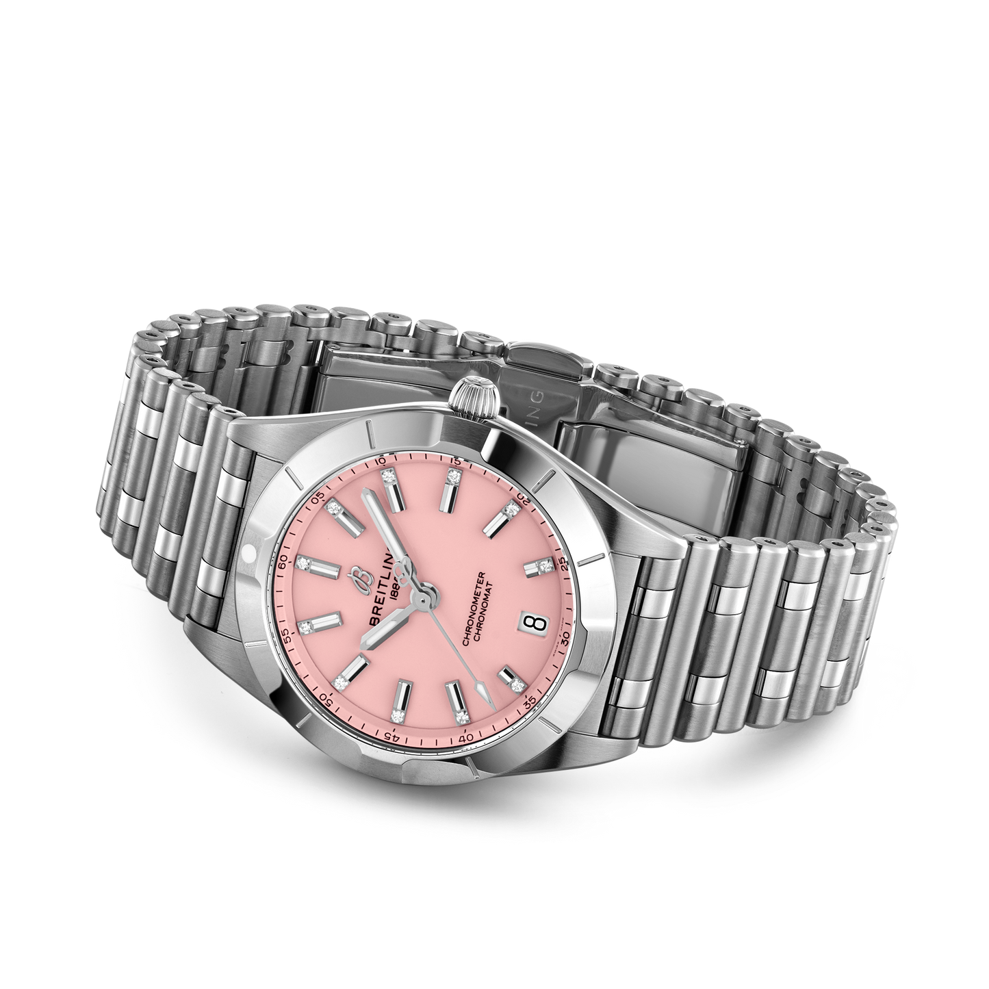 Breitling's Chronomat 32 with Pink Dial