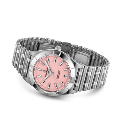 Breitling's Chronomat 32 with Pink Dial