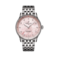 Breitling's Navitimer 32 with Pink Mother-of-Pearl Dial